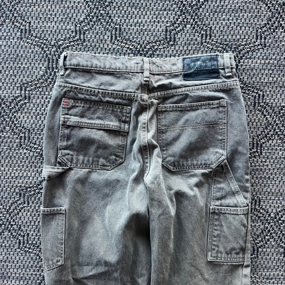BDG Pants Womens 29 Gray High Rise Straight Leg Utility Workwear Carpenter Jeans - Picture 3 of 8